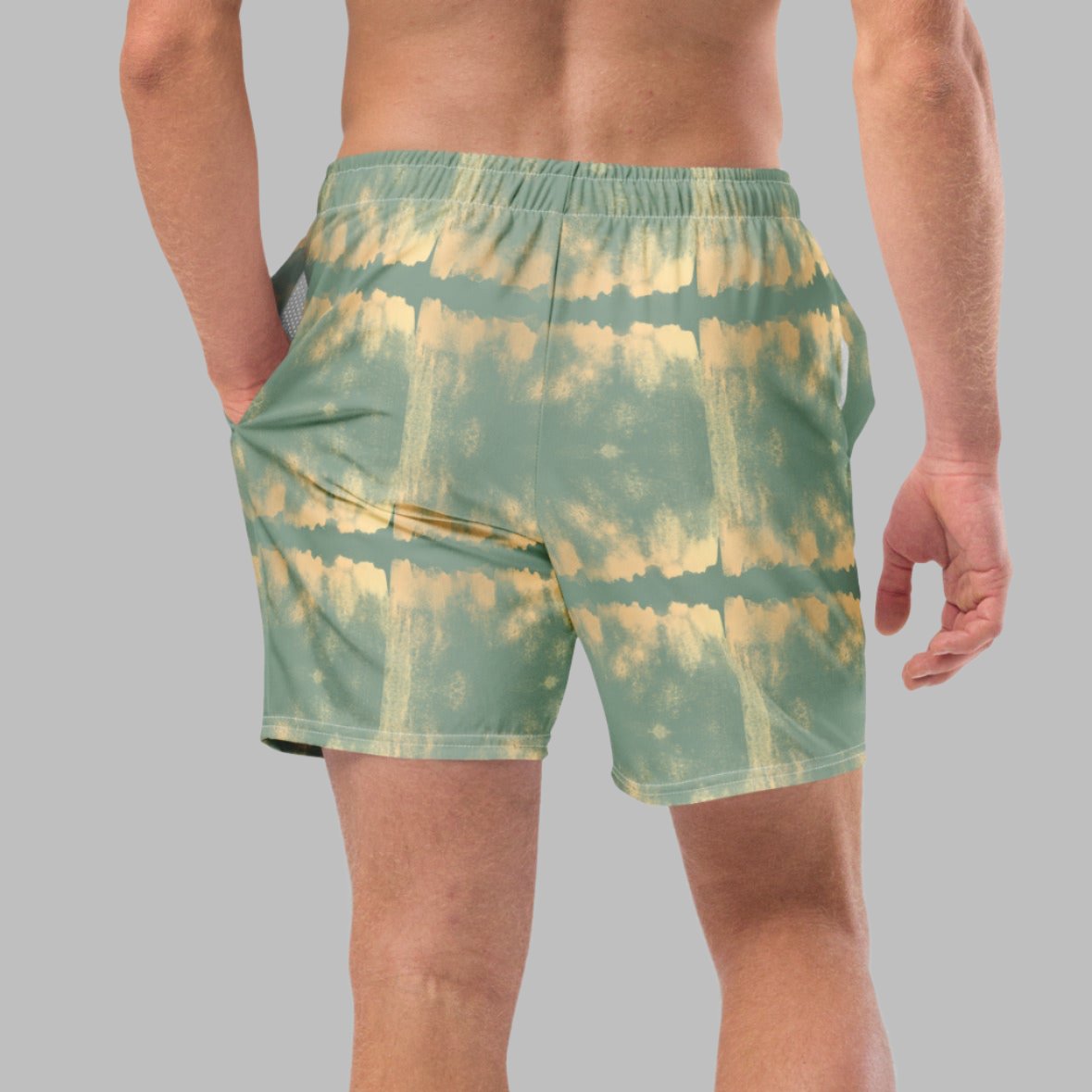 Green Moss Men's Swim Trunks