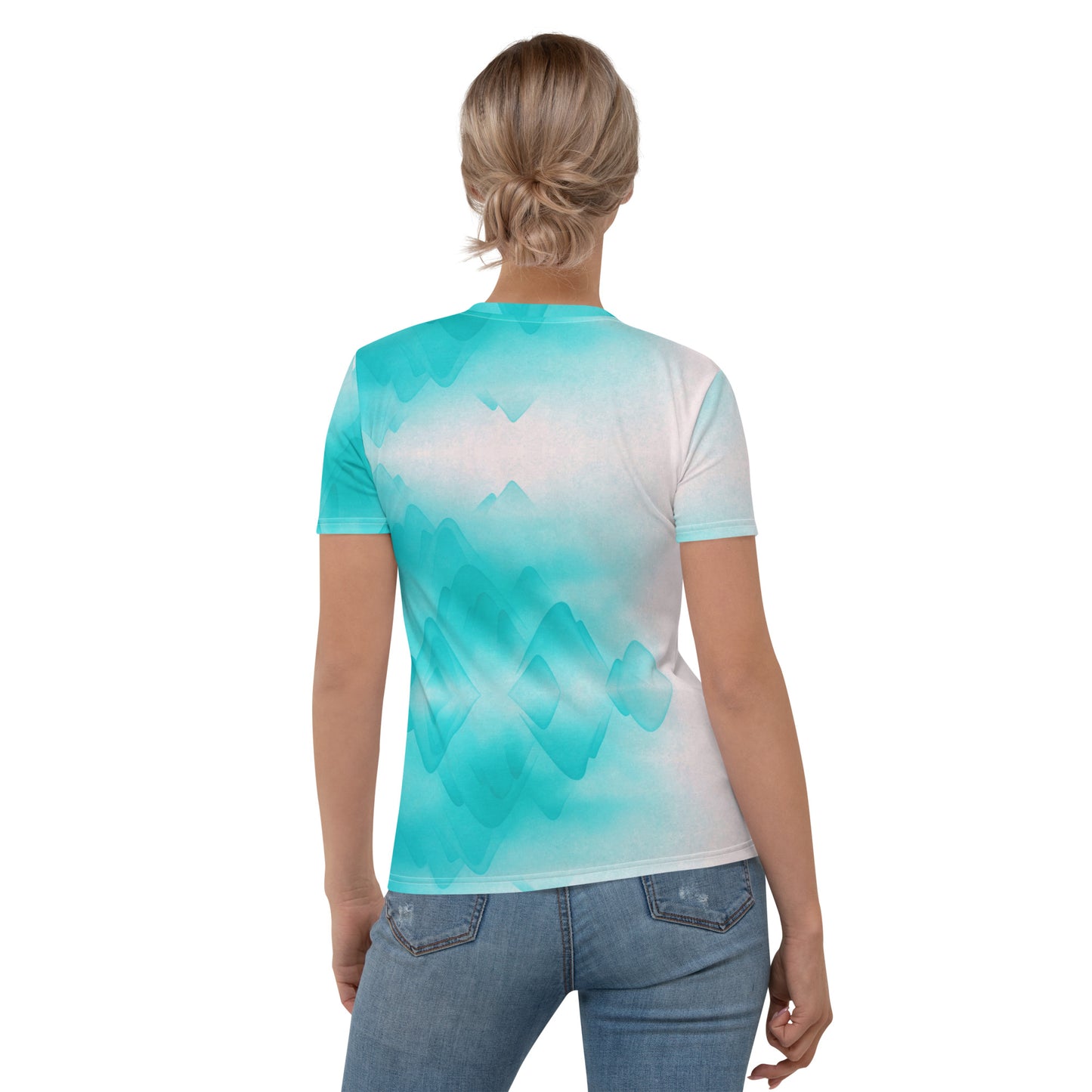 Reflection Mountains Teal Women's T-shirt