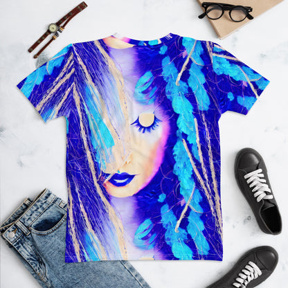 Blue Bohemian Goddess Women's T-shirt