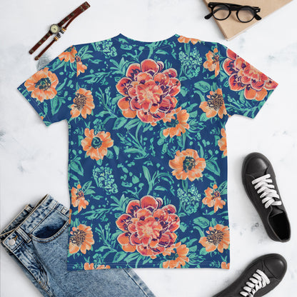 Garden Flowers Blue Women's T-shirt