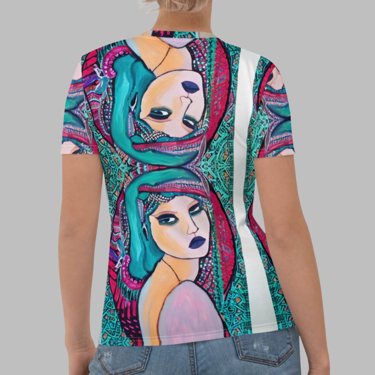 Boho Aqua Goddess Women's T-shirt