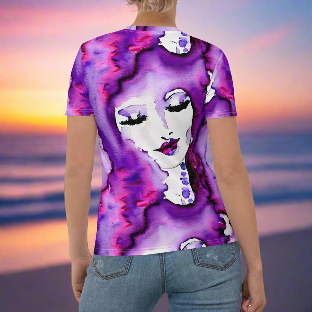 Purple Bohemian Goddess Women's T-Shirt