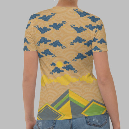 Japan Sky Reflective Mountains Women's T-shirt