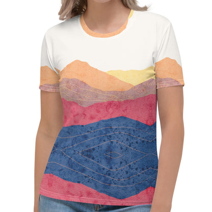 Sunset River Mountains Women's T-shirt