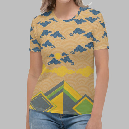 Japan Sky Reflective Mountains Women's T-shirt