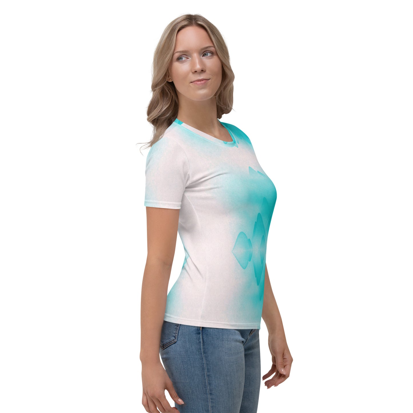 Reflection Mountains Teal Women's T-shirt