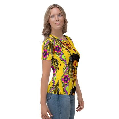 Yellow Bohemian Goddess Women's T-shirt