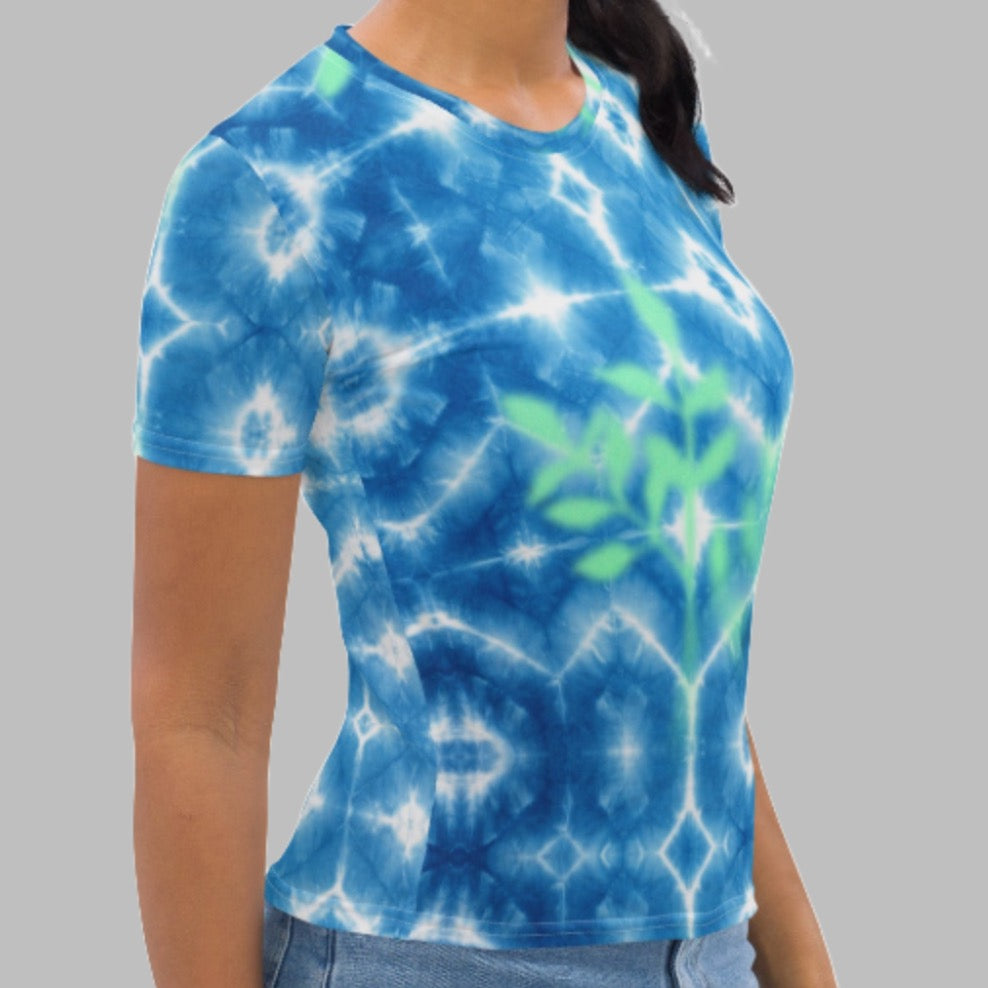 Island Blue Sky Tie Dye Women's T-Shirt