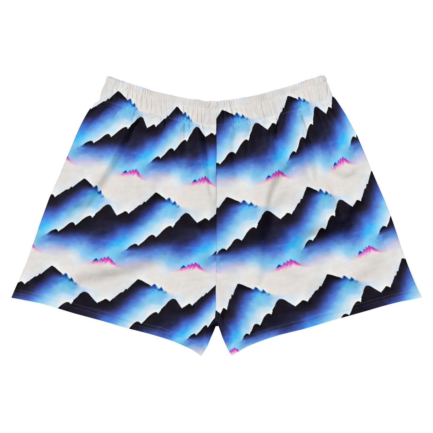 Blue Mid Mountains Women’s Athletic Shorts