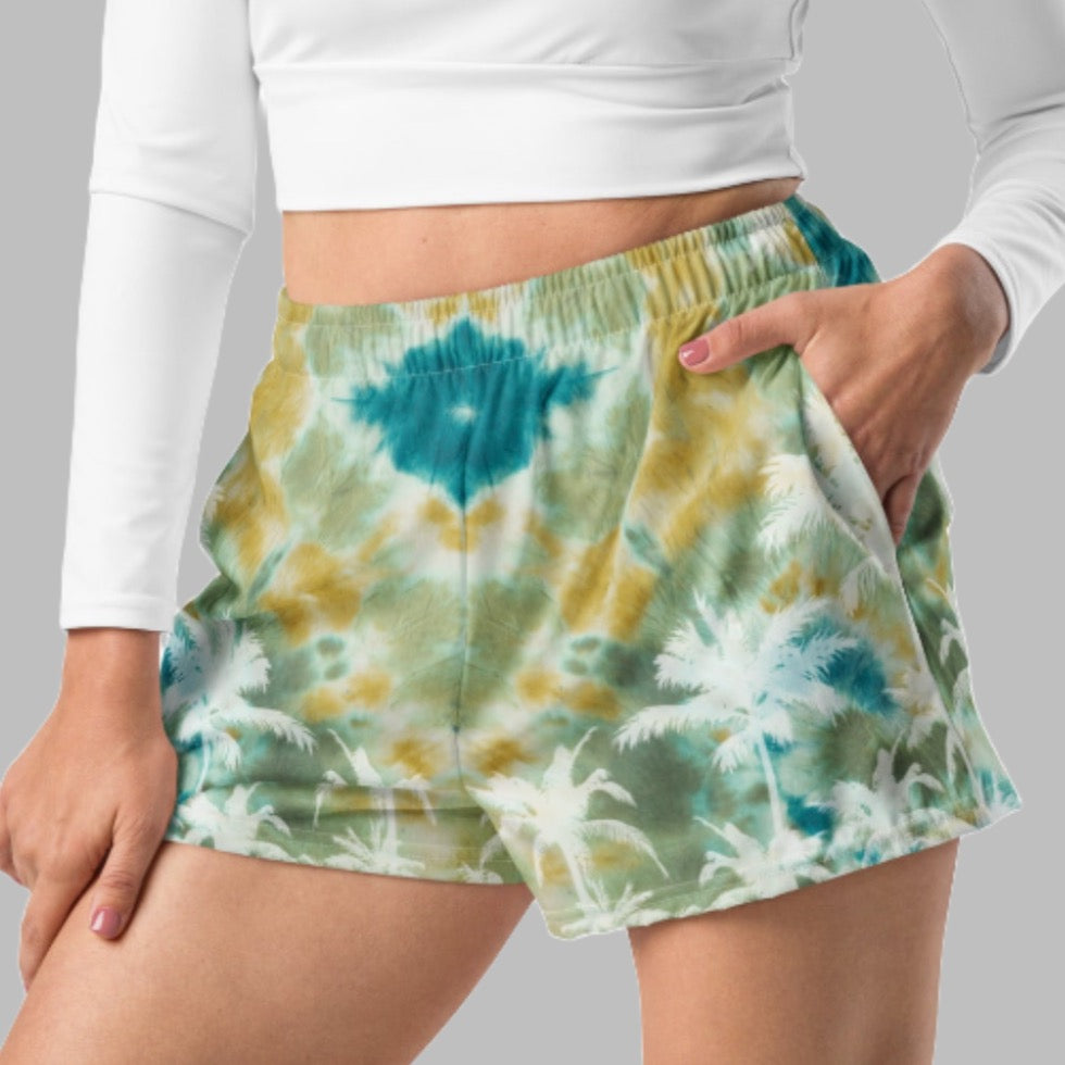 Palm Tree Acid Trip Green Women’s Shorts