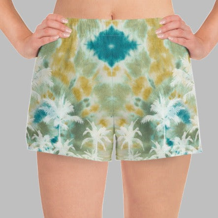 Palm Tree Acid Trip Green Women’s Shorts