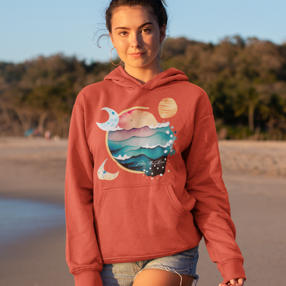 Ocean Moons Surf Hoodie Sweatshirt