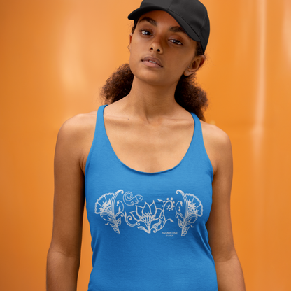 Chameleon Flowers Women's Racerback Tank