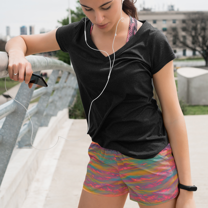 Desert Sunset Women’s Athletic Beach Shorts