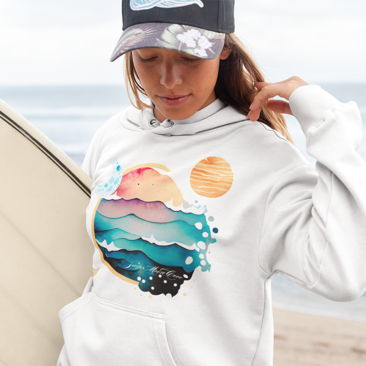 Ocean Moons Surf Hoodie Sweatshirt