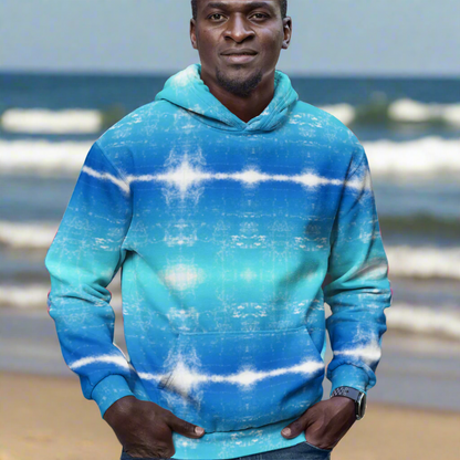 Blue Turquoise Ocean Vibration Beach Hoodie Cozy Sweatshirt