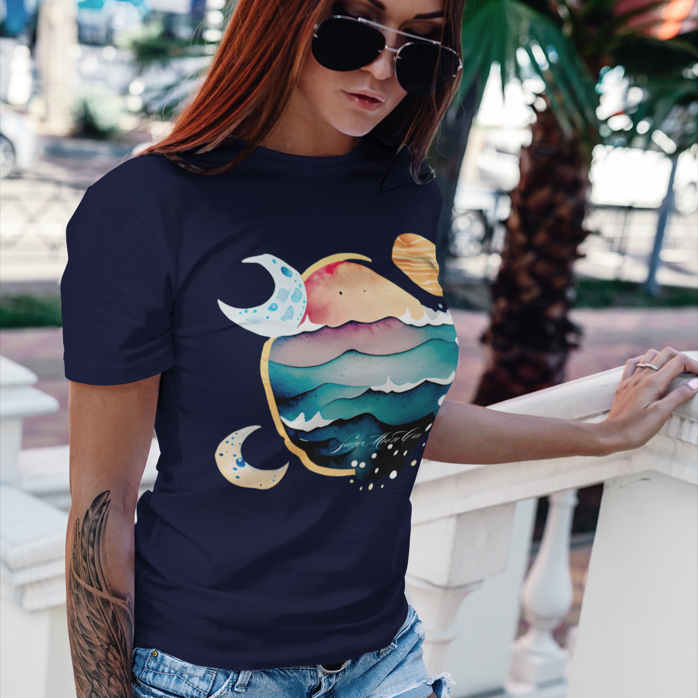 Ocean Moons Surf Women's Short Sleeve T-Shirt