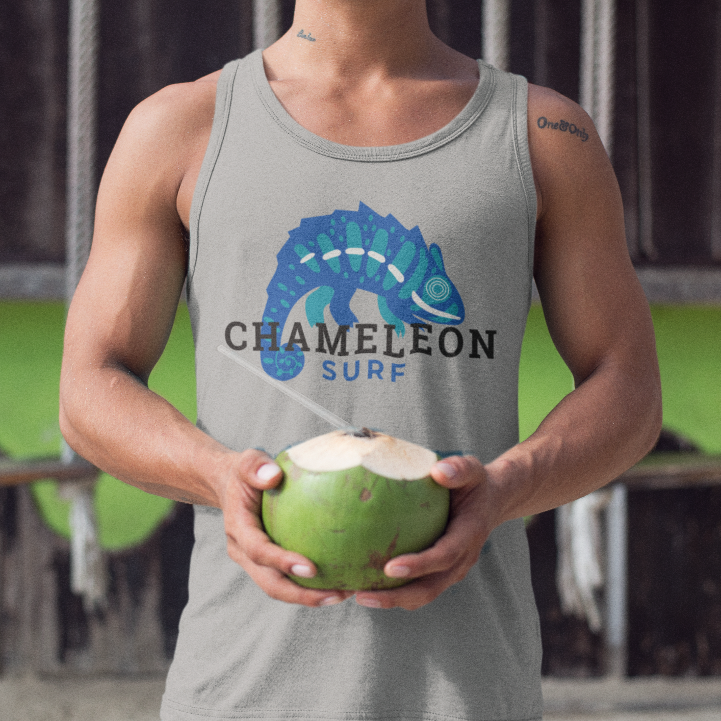 Blue Chameleon Surf Men's Tank Top