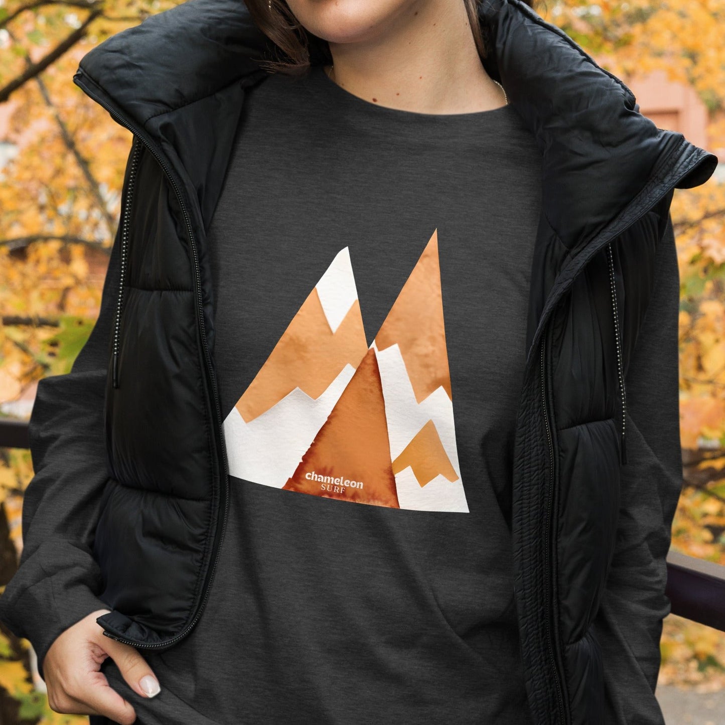 Rusty Mountain Peak Women's Long Sleeve T-Shirt