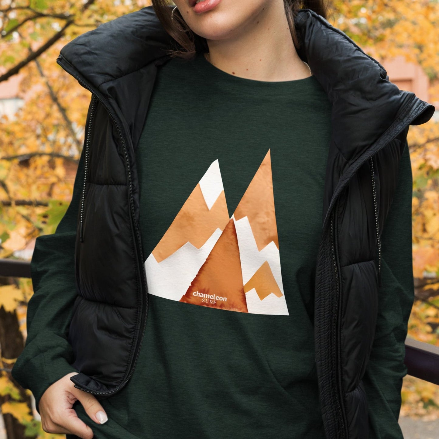 Rusty Mountain Peak Women's Long Sleeve T-Shirt