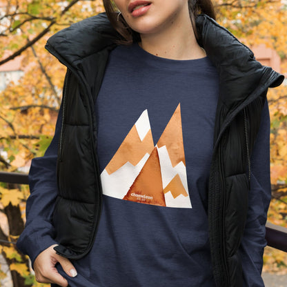 Rusty Mountain Peak Women's Long Sleeve T-Shirt