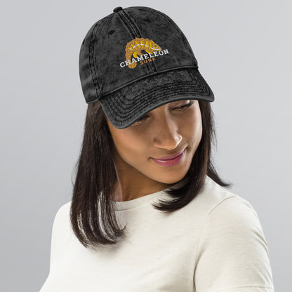 Chameleon Surf Yellow Logo Vintage Cotton Twill Cap