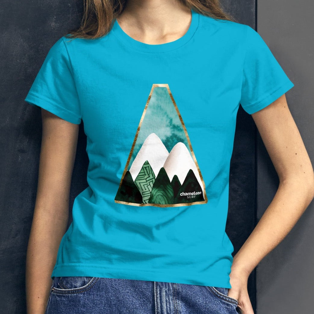 White Mountains Blue Sky Women's T-shirt