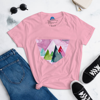 Pink Sunset Mountains Women's T-Shirt