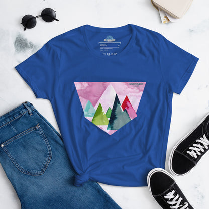 Pink Sunset Mountains Women's T-Shirt