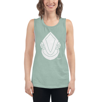 White Face Off Chameleon Surf Women's Muscle Tank Top