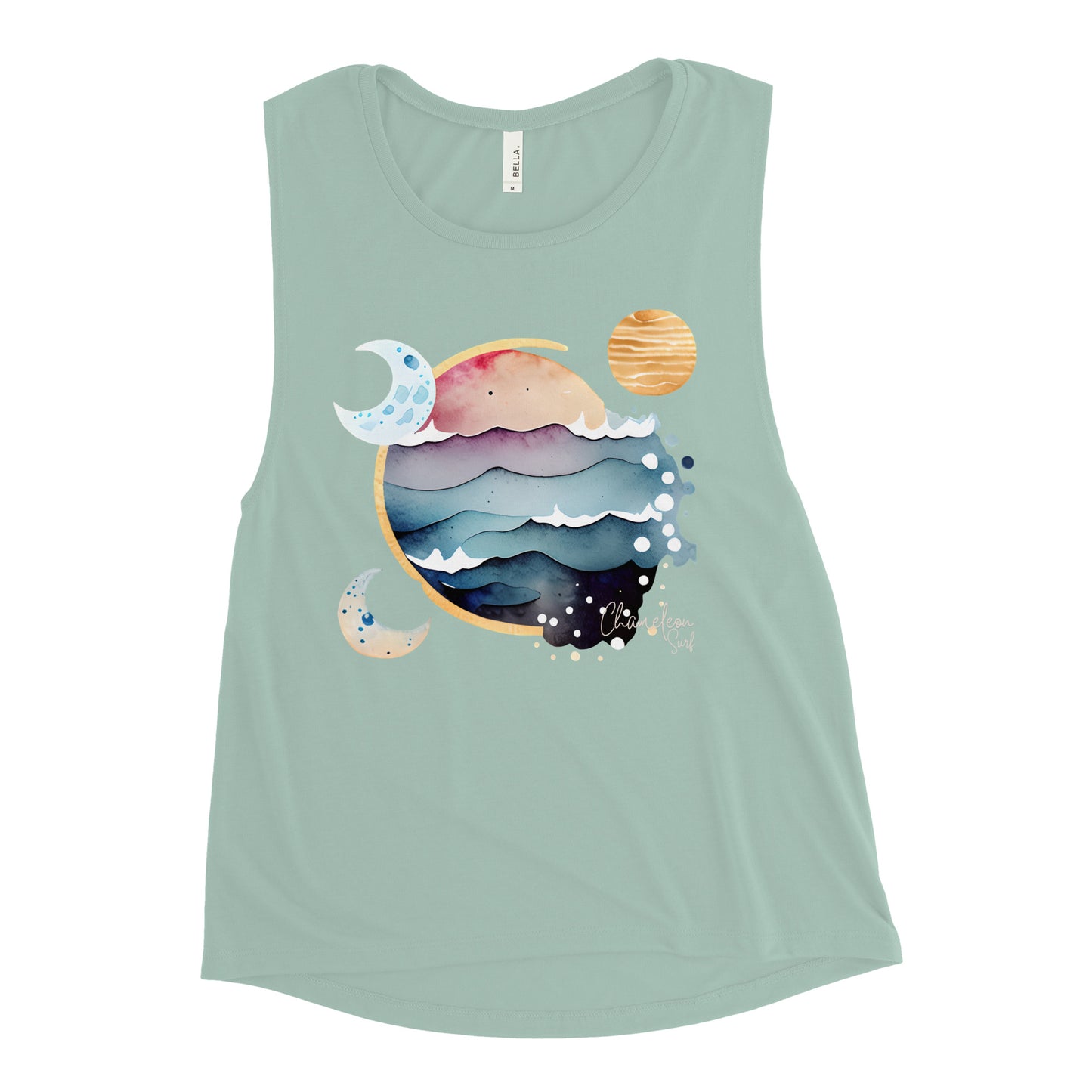 Ocean Moons Surf Women's Muscle Tank Top