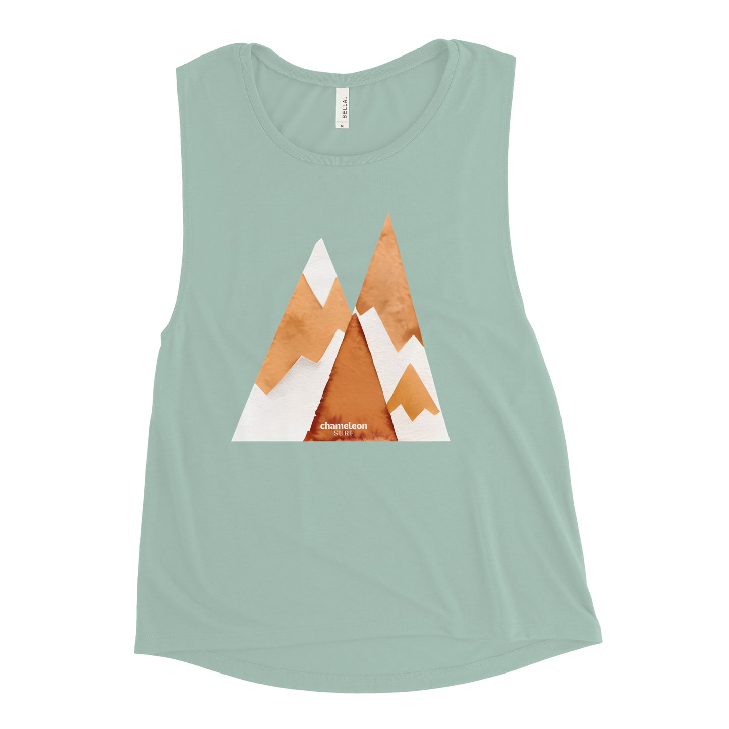 Snow Red Cliffs Mountains Women's Muscle Tank Top