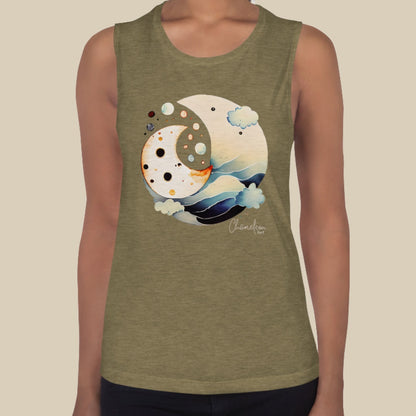 Two Moon Surf Women's Muscle Tank Top