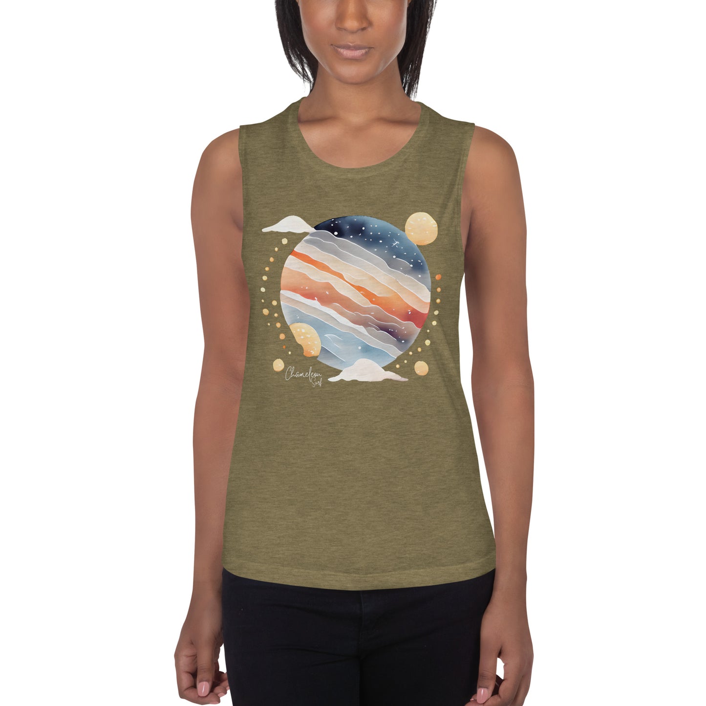 Sunset Fog Surf Women's Muscle Tank Top