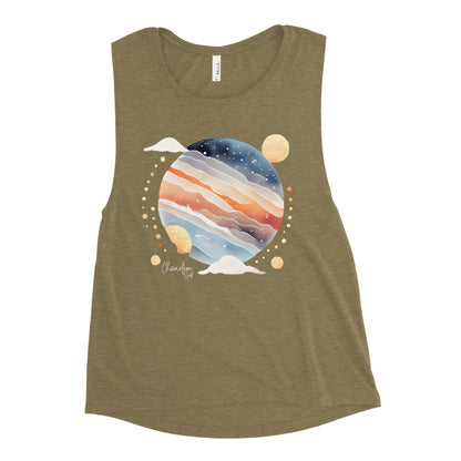 Sunset Fog Surf Women's Muscle Tank Top