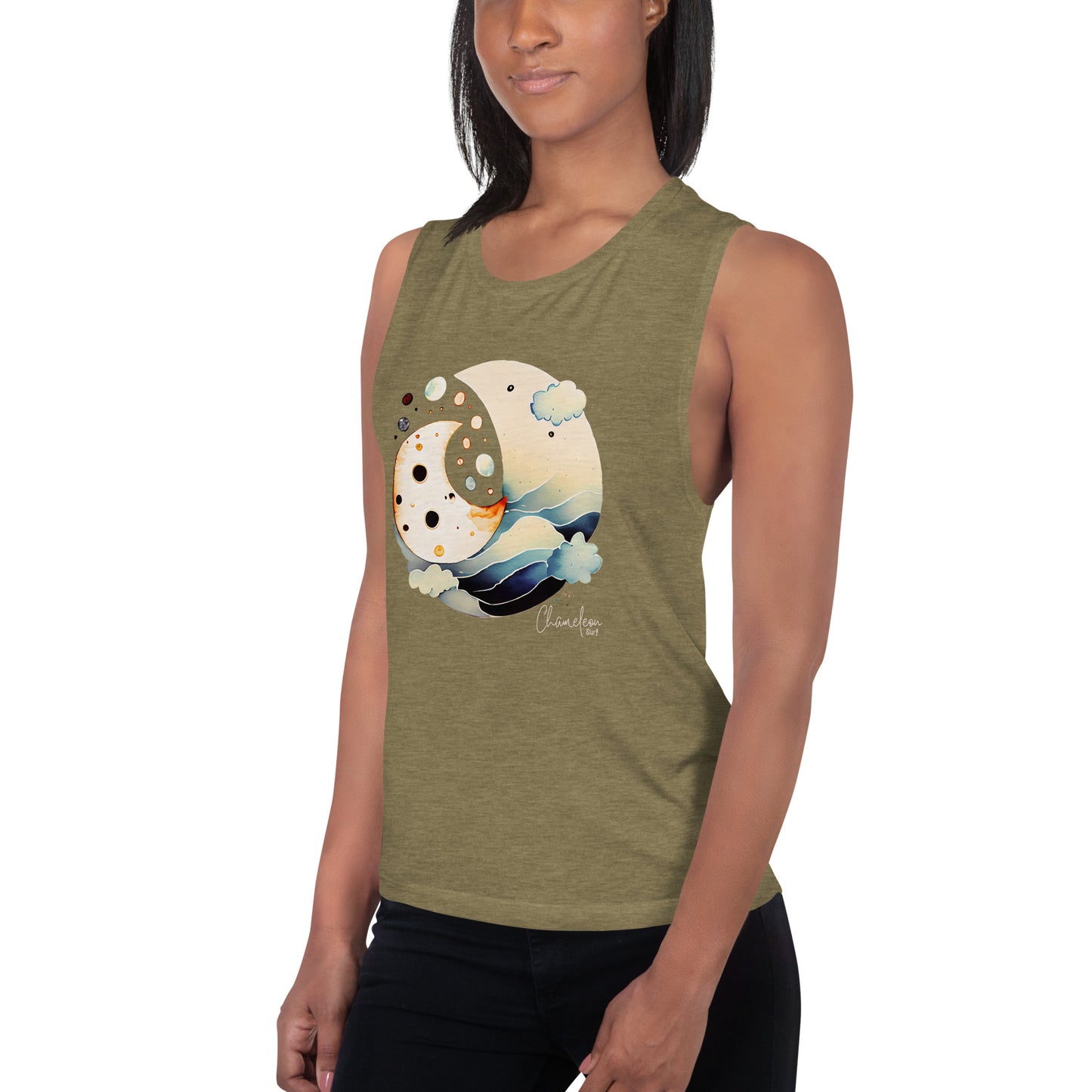 Two Moon Surf Women's Muscle Tank Top