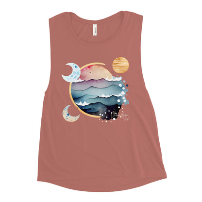 Ocean Moons Surf Women's Muscle Tank Top