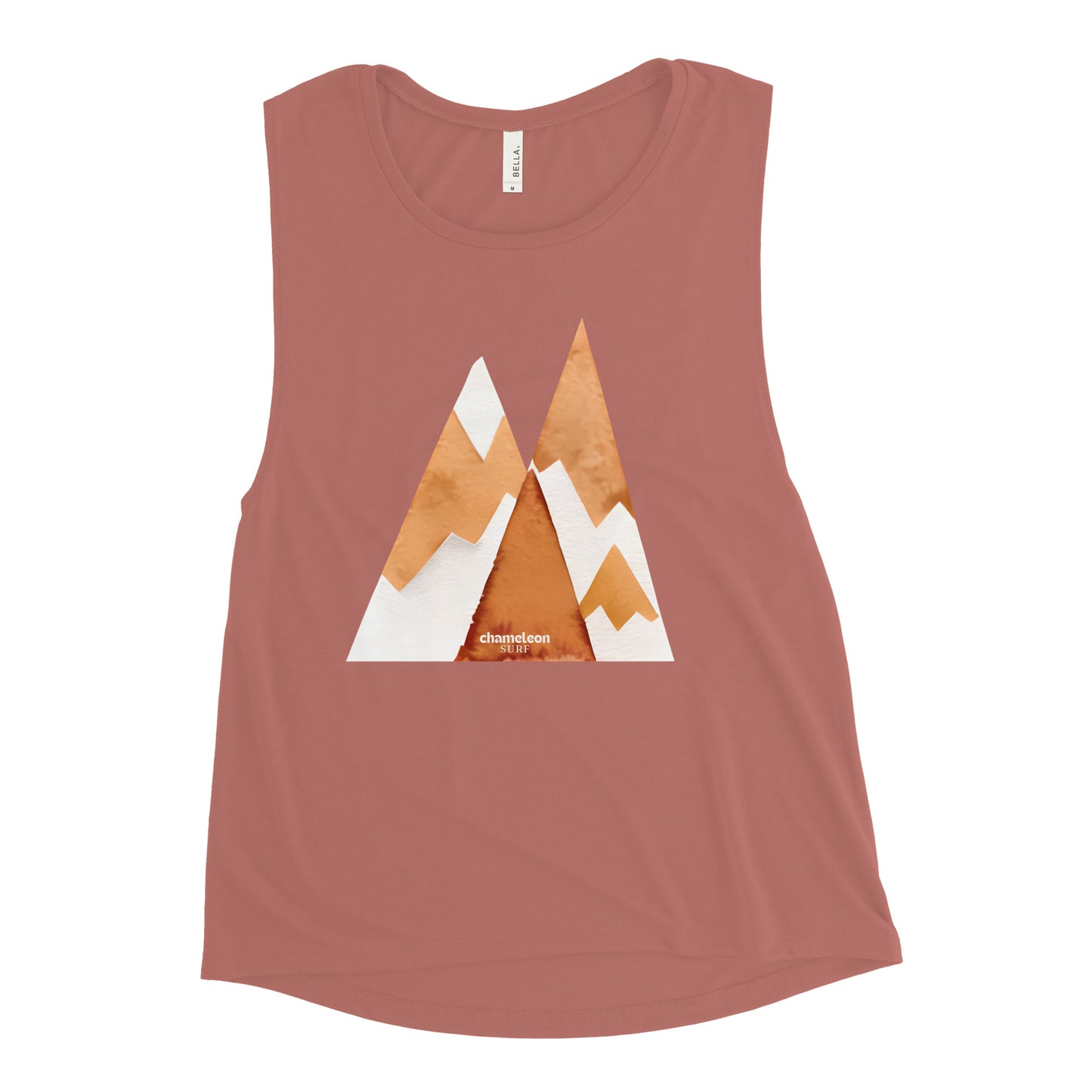 Snow Red Cliffs Mountains Women's Muscle Tank Top