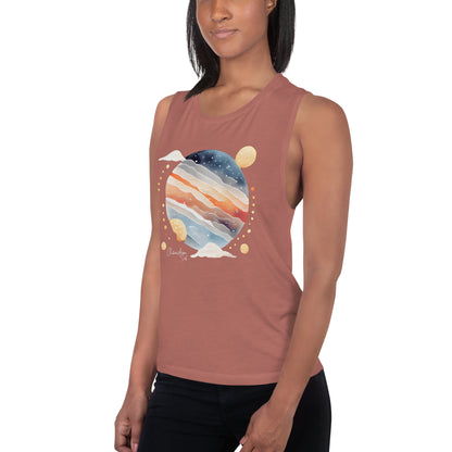 Sunset Fog Surf Women's Muscle Tank Top