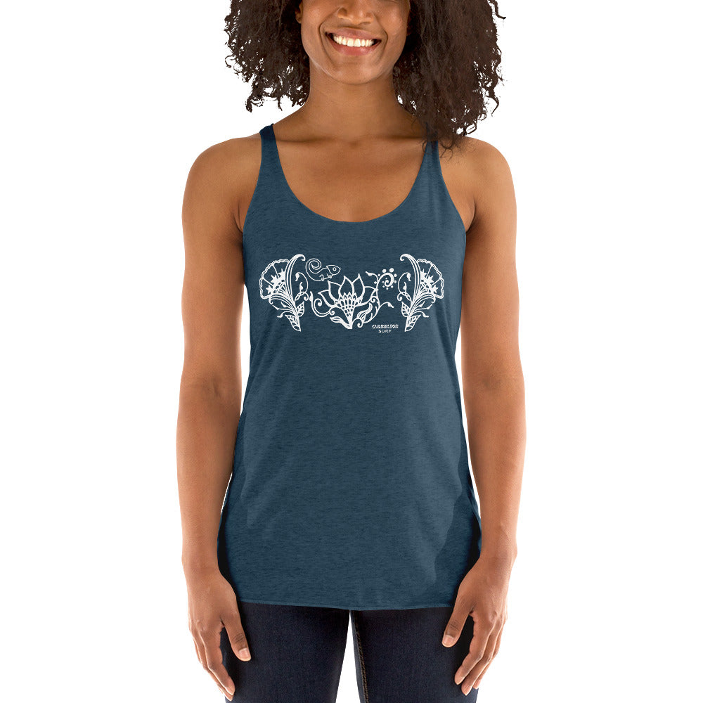 Chameleon Flowers Women's Racerback Tank