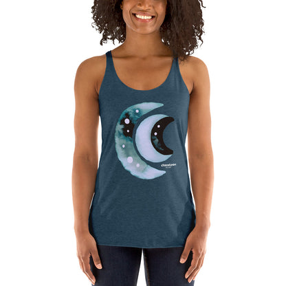 Three Moon Crests Women's Racerback Tank