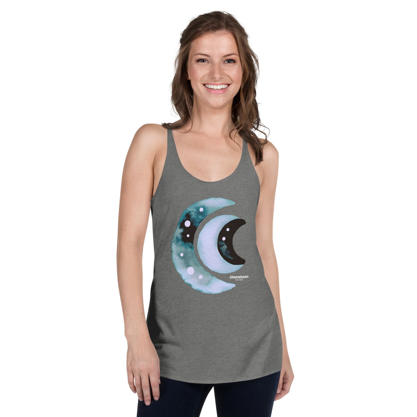 Three Moon Crests Women's Racerback Tank