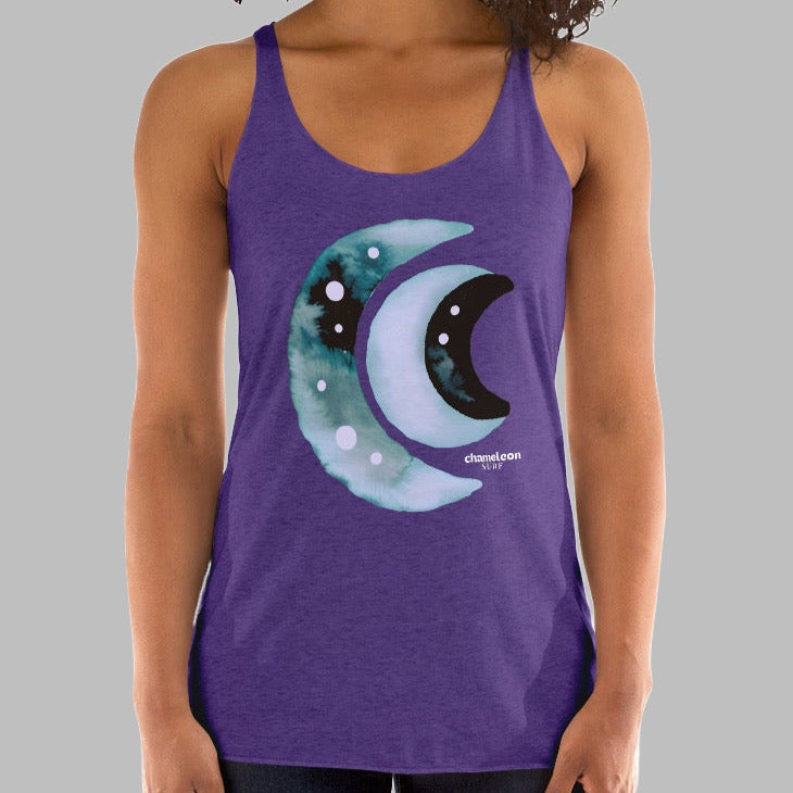 Three Moon Crests Women's Racerback Tank