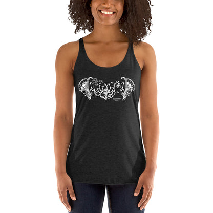 Chameleon Flowers Women's Racerback Tank