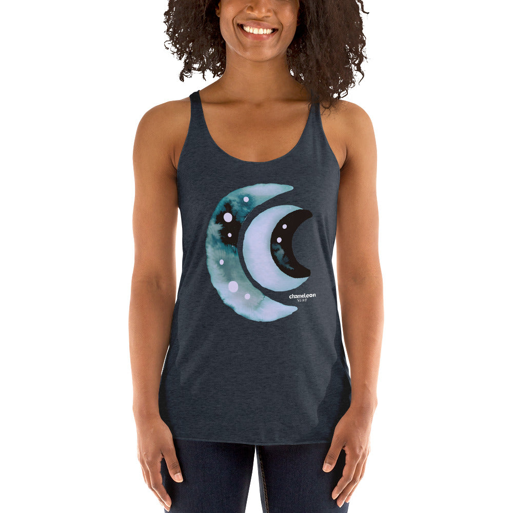 Three Moon Crests Women's Racerback Tank