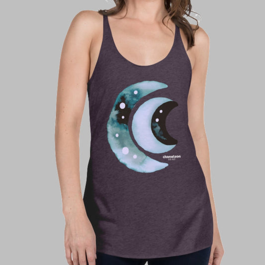 Three Moon Crests Women's Racerback Tank