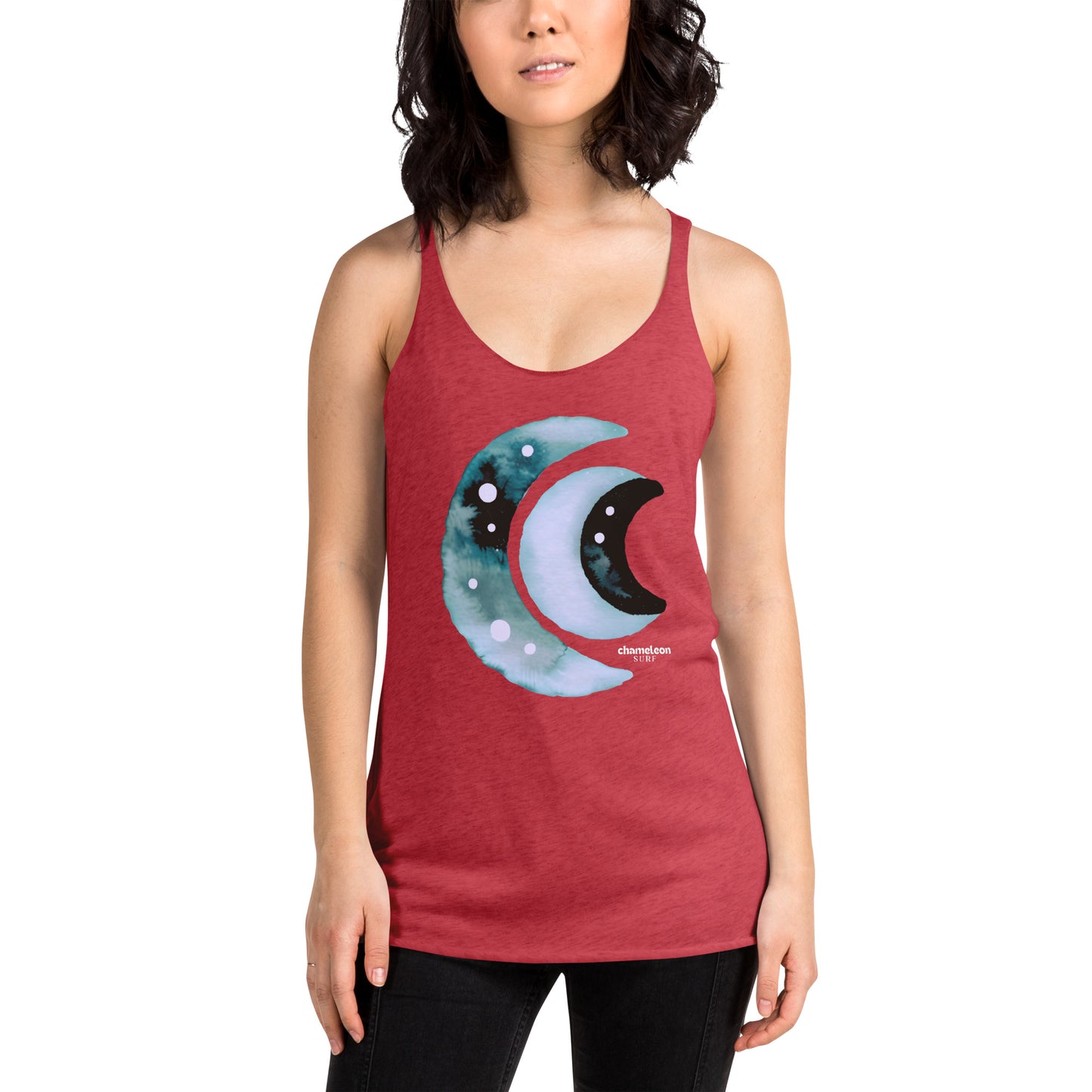 Three Moon Crests Women's Racerback Tank