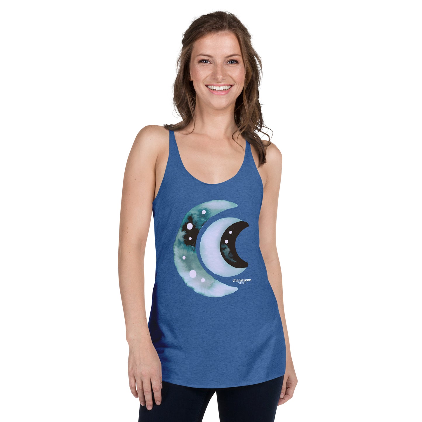 Three Moon Crests Women's Racerback Tank