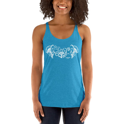 Chameleon Flowers Women's Racerback Tank