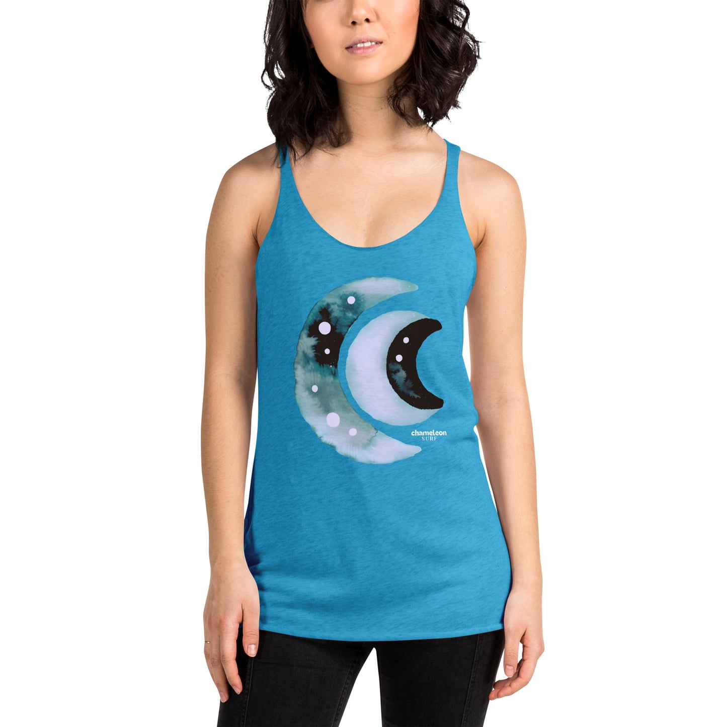 Three Moon Crests Women's Racerback Tank